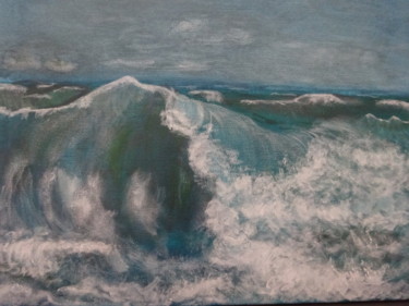 Peinture intitulée "mehr Welle" par M.U.S.E., Œuvre d'art originale, Acrylique
