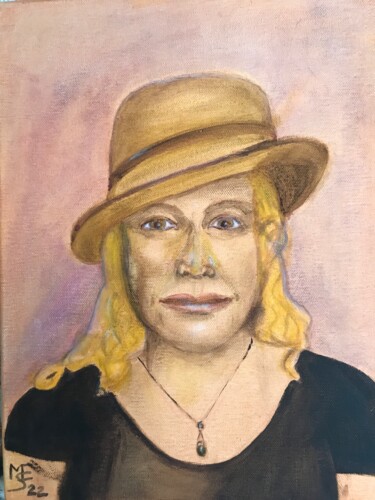 Painting titled "Serie Frau mit Hut…" by M.U.S.E., Original Artwork, Oil