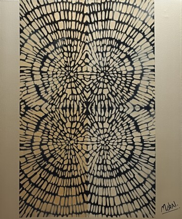 Peinture intitulée "Hypnose" par Mskal, Œuvre d'art originale, Bombe aérosol Monté sur Châssis en bois