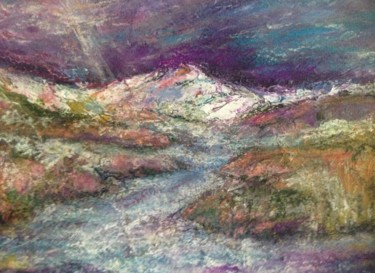 Peinture intitulée "He formed the mount…" par Margaret Solomon-Bird, Œuvre d'art originale, Pastel