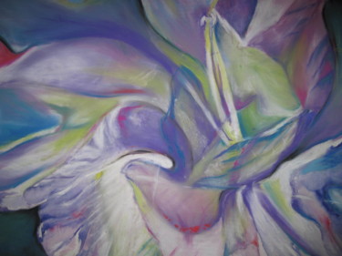 Рисунок под названием "Azalea Alleluia" - Margaret Solomon-Bird, Подлинное произведение искусства, Пастель