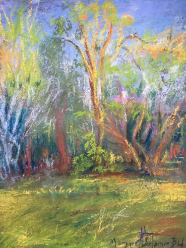 Drawing titled "Fall Sanctuary" by Margaret Solomon-Bird, Original Artwork, Pastel