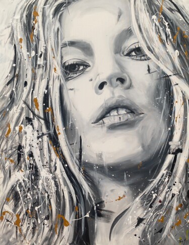 Peinture intitulée "Kate" par Michael Edery, Œuvre d'art originale, Acrylique