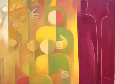 Painting titled "Untitled" by M.S.Vinod, Original Artwork