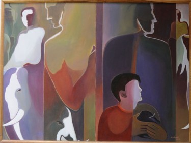 Painting titled "Untitled" by M.S.Vinod, Original Artwork