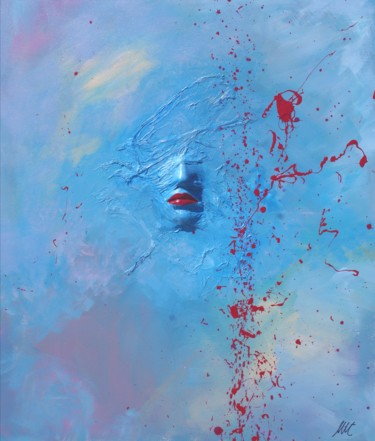 Painting titled "Post trauma aux écl…" by Marine Tessier, Original Artwork, Acrylic