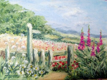 Painting titled "Digitalis" by Marie-Therese Forand, Original Artwork