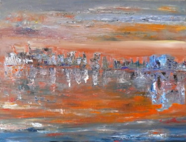 Pintura titulada "Mirages" por Roche Marie T., Obra de arte original, Oleo Montado en Cartulina