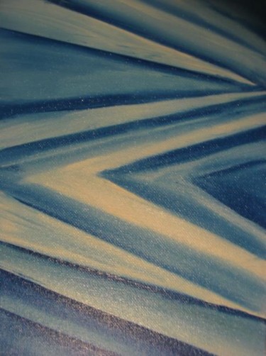 Peinture intitulée "Blue Abstract lands…" par Trine Meyer Vogsland, Œuvre d'art originale