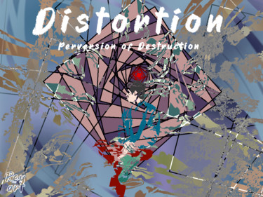 Digital Arts titled "Distortion" by Muhammad Reval, Original Artwork, Digital Painting