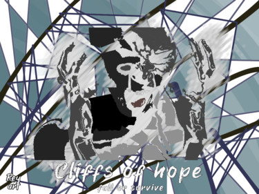 Arts numériques intitulée "Clifft of hope" par Muhammad Reval, Œuvre d'art originale, Peinture numérique