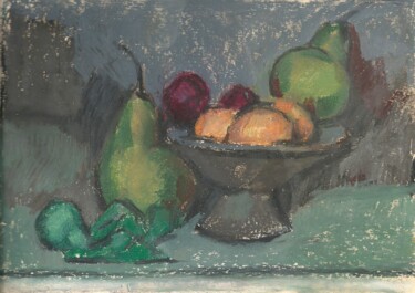 Ζωγραφική με τίτλο "Fruits" από Evgeniya Kolchina, Αυθεντικά έργα τέχνης, Παστέλ