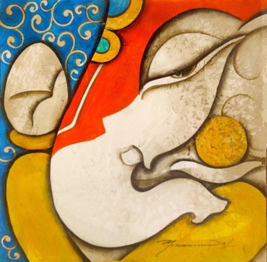 "Gesha" başlıklı Tablo Mukesh Mandal tarafından, Orijinal sanat, Akrilik