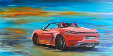 Painting titled "Forever Boxster" by Muller Odette, Original Artwork, Acrylic