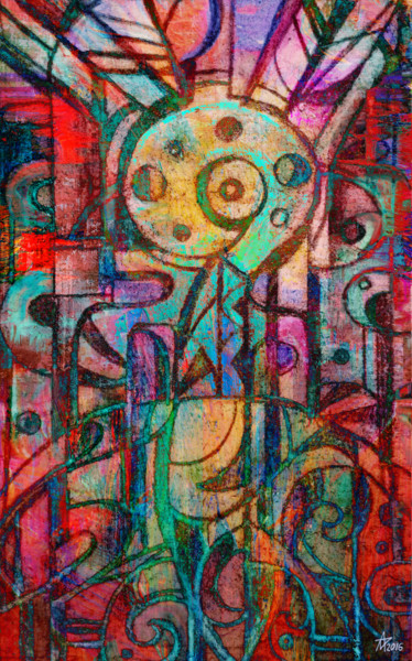 Digital Arts titled "The Idol." by Munir Akhmejanov, Original Artwork, Digital Painting
