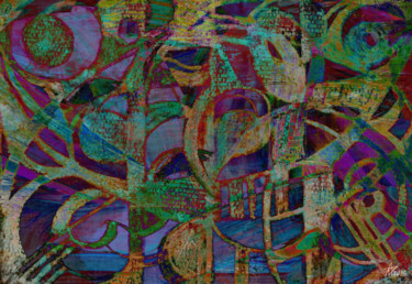 Digital Arts titled "The Evening Melody." by Munir Akhmejanov, Original Artwork, Digital Painting