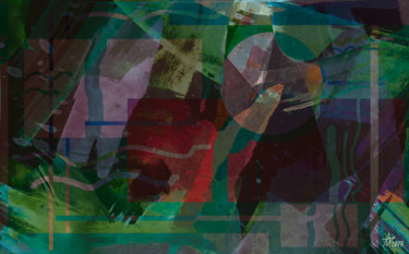Digital Arts titled "The Geometric Lands…" by Munir Akhmejanov, Original Artwork, Digital Painting