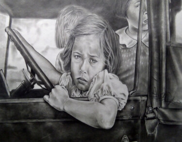 Drawing titled "Three Sisters" by Alyn Federico, Original Artwork, Graphite