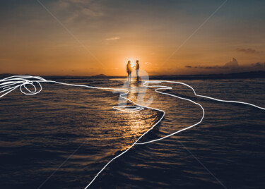 Фотография под названием "Abstract. Beach. On…" - Murat Rey, Подлинное произведение искусства, Цифровая фотография