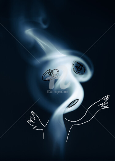 Fotografie mit dem Titel "Ghost. Abstract dra…" von Murat Rey, Original-Kunstwerk, Digitale Fotografie