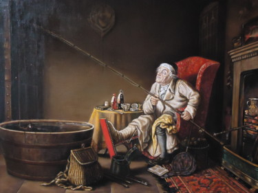 Painting titled "Теодор Лэйн " Энтуз…" by Olga Muratova, Original Artwork
