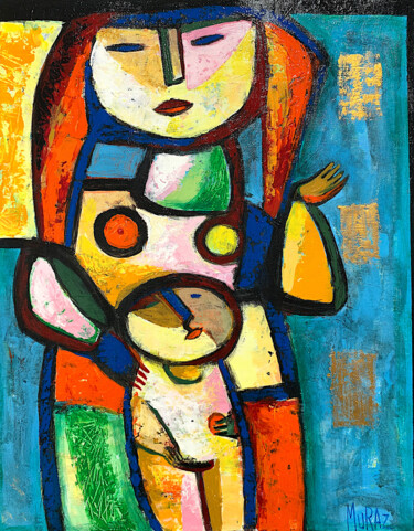 Peinture intitulée "Maternity" par Muraz Martirosyan, Œuvre d'art originale, Huile