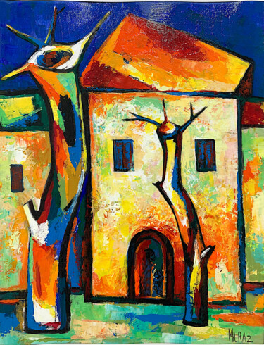 Malerei mit dem Titel "Summer Colours" von Muraz Martirosyan, Original-Kunstwerk, Öl