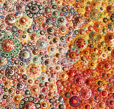 绘画 标题为“pointillisme Muresa…” 由Ioan Viorel Muresan, 原创艺术品, 丙烯 安装在木板上