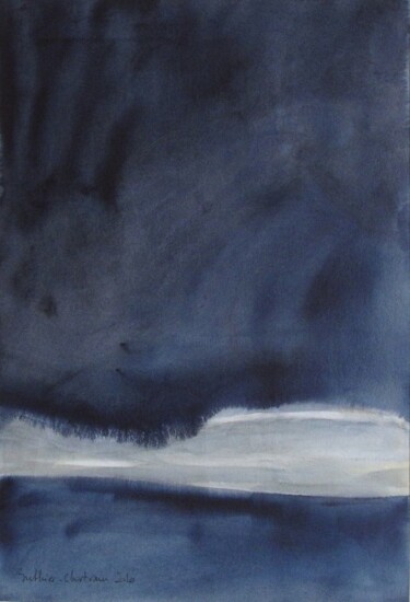 Peinture intitulée "Demain sera blanc" par Muriel Buthier-Chartrain, Œuvre d'art originale, Huile