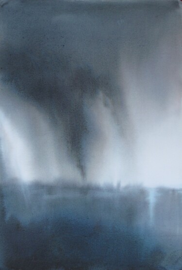 Peinture intitulée "Il me transperce" par Muriel Buthier-Chartrain, Œuvre d'art originale, Aquarelle