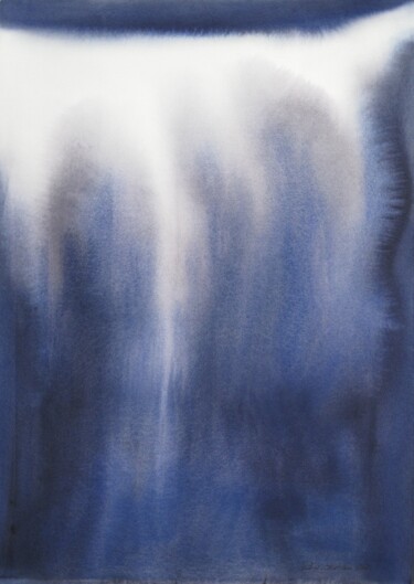 Peinture intitulée "Au plus profond" par Muriel Buthier-Chartrain, Œuvre d'art originale, Aquarelle