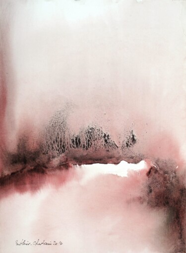 Malerei mit dem Titel "Se revoir" von Muriel Buthier-Chartrain, Original-Kunstwerk, Aquarell