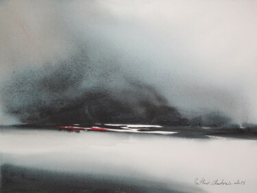 Картина под названием "A glacer le sang" - Muriel Buthier-Chartrain, Подлинное произведение искусства, Акварель