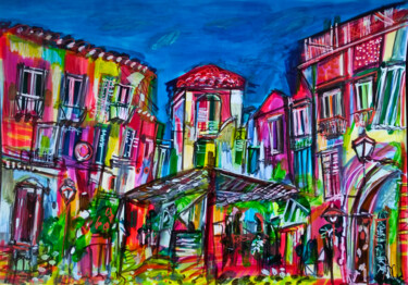 Painting titled "Terrazza" by Muriel Cayet, Original Artwork