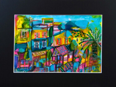 Painting titled "Tropea in giallo e…" by Muriel Cayet, Original Artwork