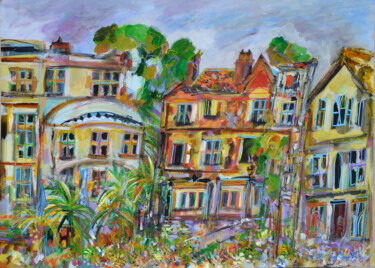 Peinture intitulée "Spring in Ramsgate" par Muriel Cayet, Œuvre d'art originale, Acrylique