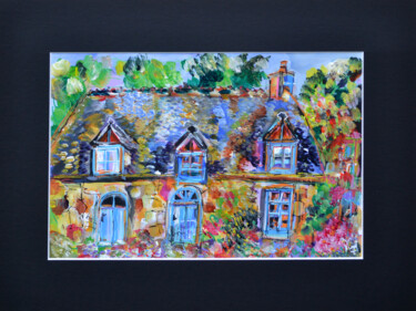 Peinture intitulée "Faire de la maison…" par Muriel Cayet, Œuvre d'art originale, Acrylique