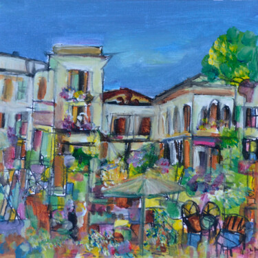 Painting titled "Orto botanico" by Muriel Cayet, Original Artwork, Acrylic