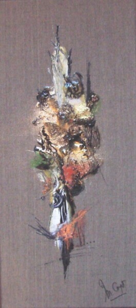 Peinture intitulée "La dague et la plum…" par Muriel Cayet, Œuvre d'art originale
