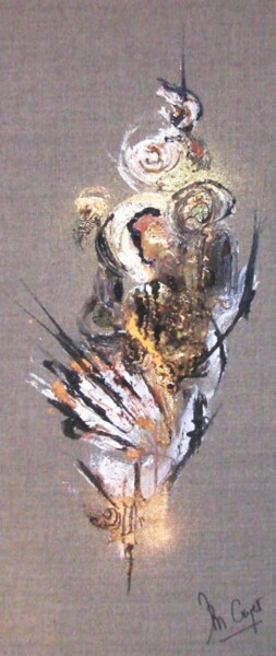 Peinture intitulée "Le lagopède du Gran…" par Muriel Cayet, Œuvre d'art originale