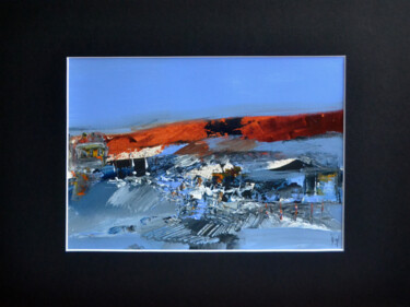 Peinture intitulée "Les cabanes de côtes" par Muriel Cayet, Œuvre d'art originale, Acrylique