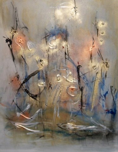 Peinture intitulée "Les éphémères de ch…" par Muriel Cayet, Œuvre d'art originale