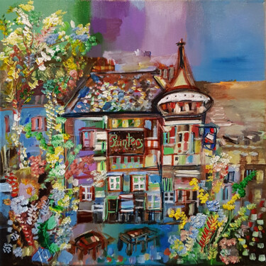 Painting titled "Painters House" by Muriel Cayet, Original Artwork, Acrylic