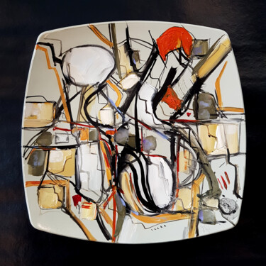 Painting titled "Donner à penser" by Muriel Cayet, Original Artwork