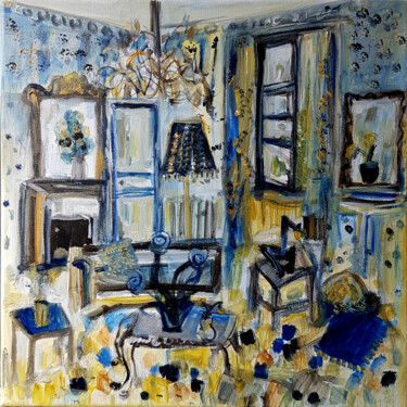 Pittura intitolato "Chez Nathalie- Coll…" da Muriel Cayet, Opera d'arte originale