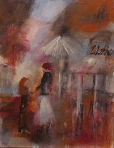 Painting titled "Un récit de souveni…" by Muriel Cayet, Original Artwork