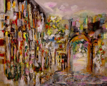 Painting titled "Arcades" by Muriel Cayet, Original Artwork, Acrylic