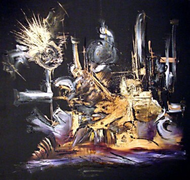 Peinture intitulée "La source des savoi…" par Muriel Cayet, Œuvre d'art originale, Huile