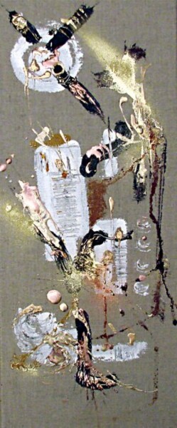 Painting titled "Le tout premier vol…" by Muriel Cayet, Original Artwork