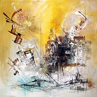 Peinture intitulée "Les mines de diaman…" par Muriel Cayet, Œuvre d'art originale